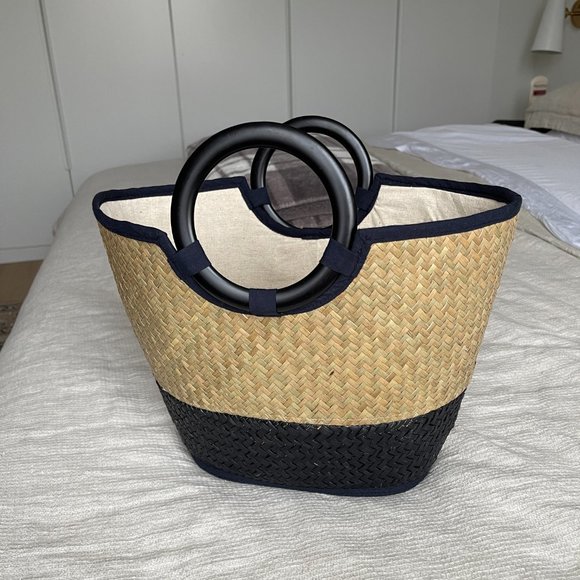 Rattan / Straw Tote Bag - Picture 3 of 4